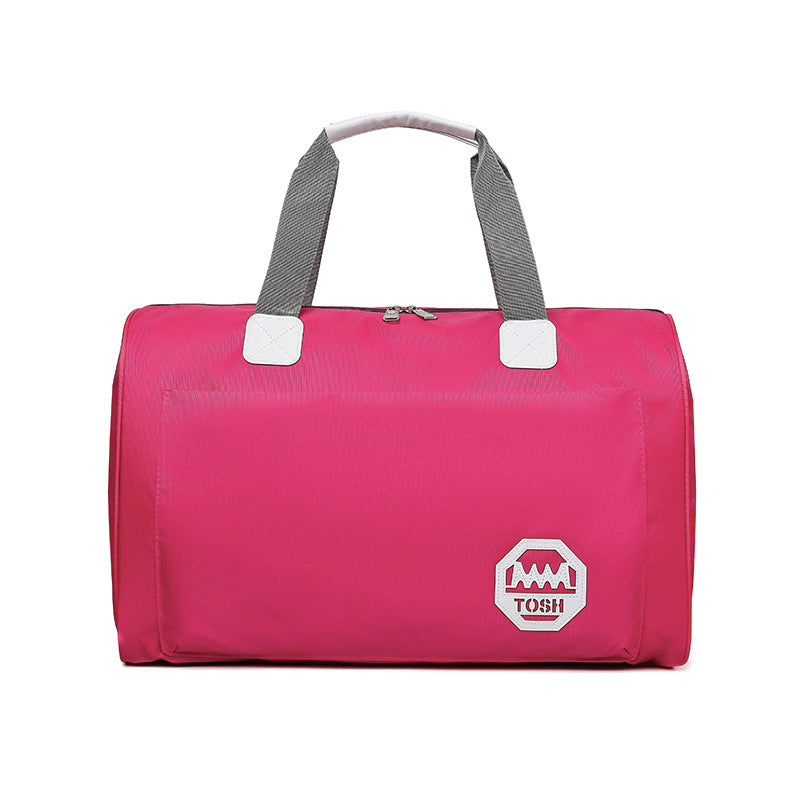 Bolsa de viaje impermeable de gran capacidad con compartimento para zapatos.