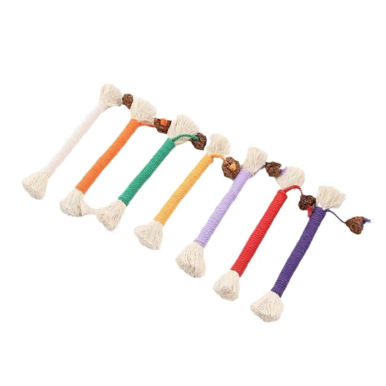 Juguete de cuerda para masticar para gatos, que favorece la salud dental