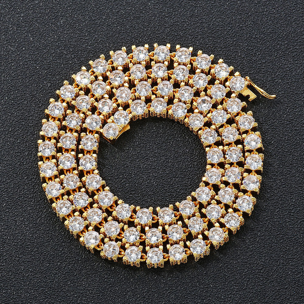 Collar de cadena con circonitas