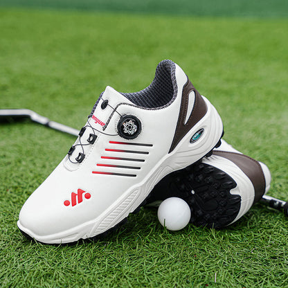 Mens Golf Casual Shoes with Rotating Buckle