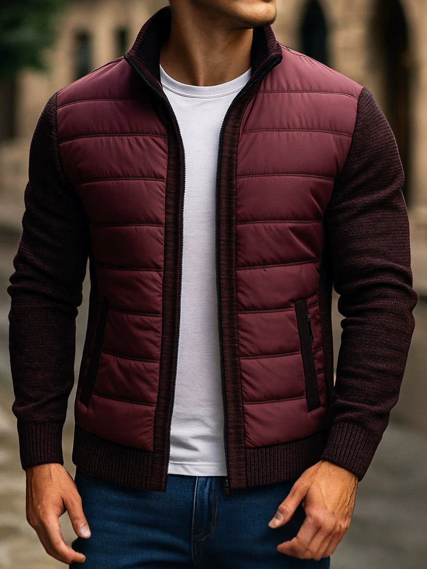 Chaqueta de hombre, abrigo de algodón de invierno