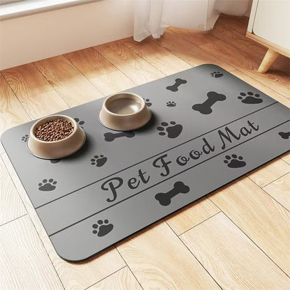 Alfombrilla de alimentación para mascotas suave