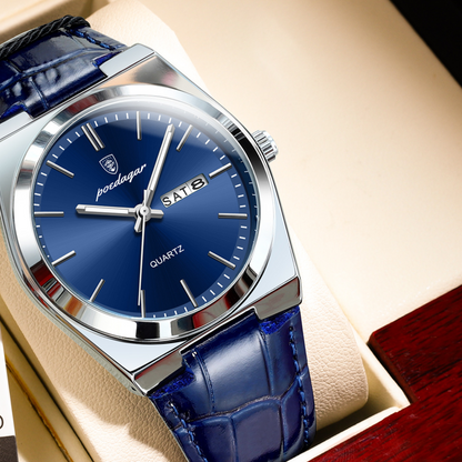 Reloj de cuarzo ultrafino para hombre