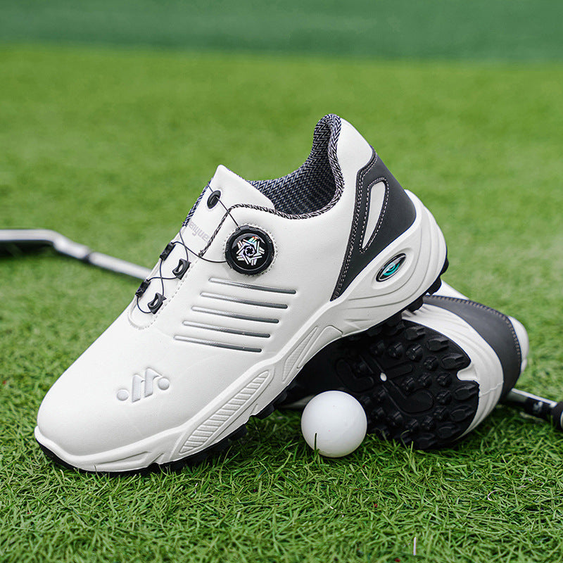 Mens Golf Casual Shoes with Rotating Buckle