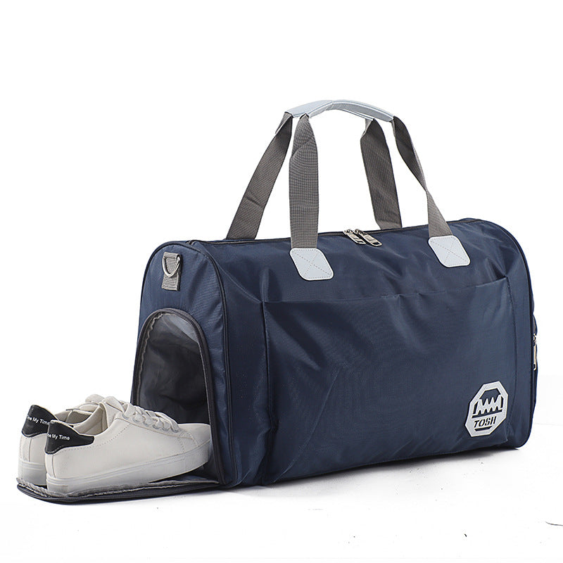 Bolsa de viaje impermeable de gran capacidad con compartimento para zapatos.