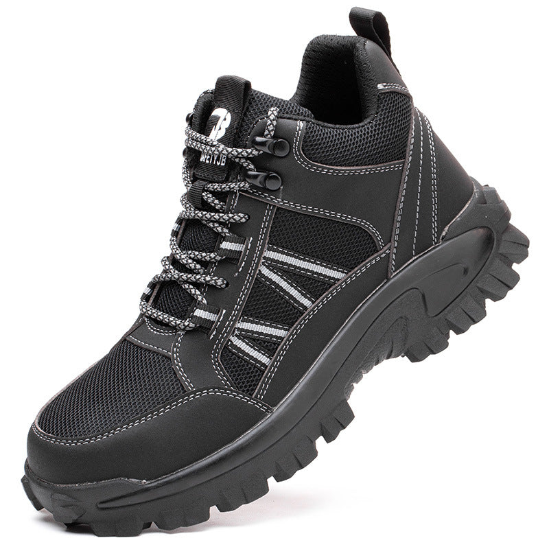 Zapatos de trabajo de seguridad transpirables con puntera de acero para hombre