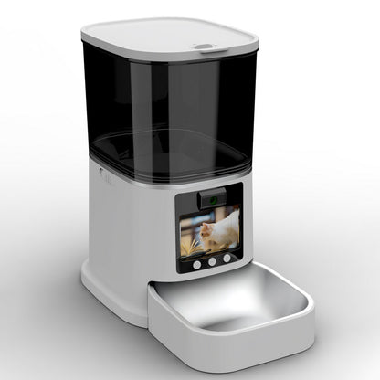 Comedero automático inteligente para mascotas con doble cámara