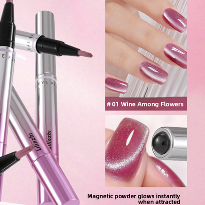 Cat-eye nail polish gel