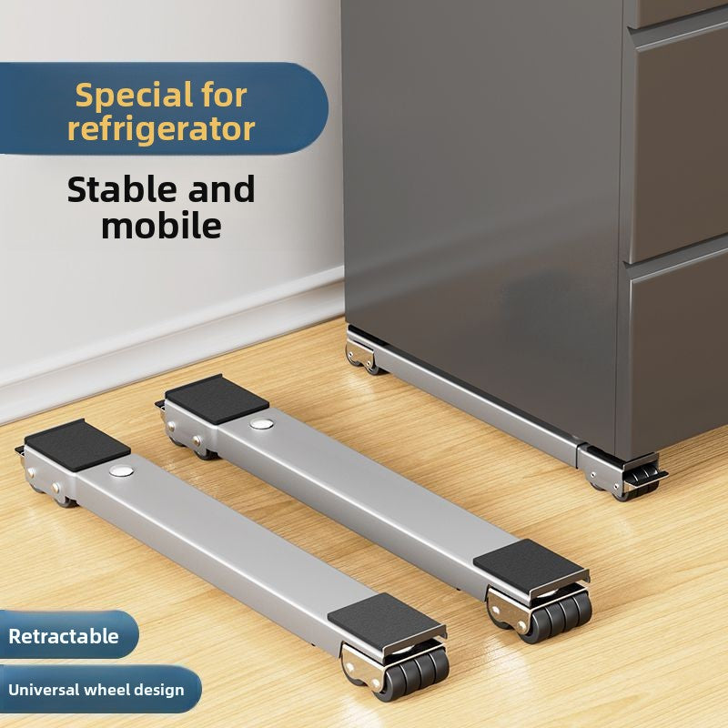 Base universal para electrodomesticos con soporte de ruedas ajustable.