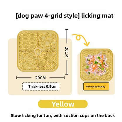 Alfombrilla de silicona para lamer perros, alfombrilla para lamer mascotas, comedero de alimentación lenta.