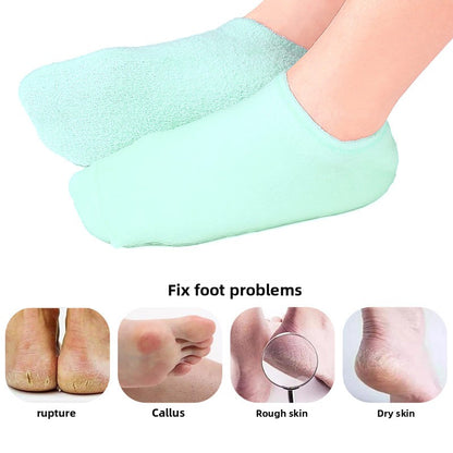Calcetines de nailon con gel hidratante para pies