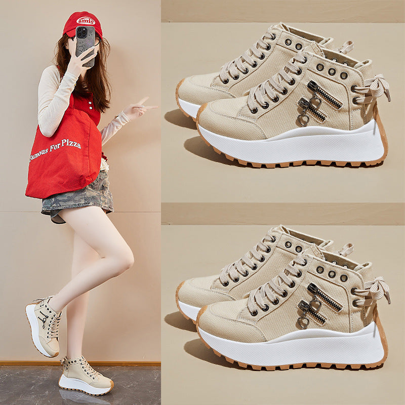Zapatillas deportivas informales de suela gruesa "dad shoes"