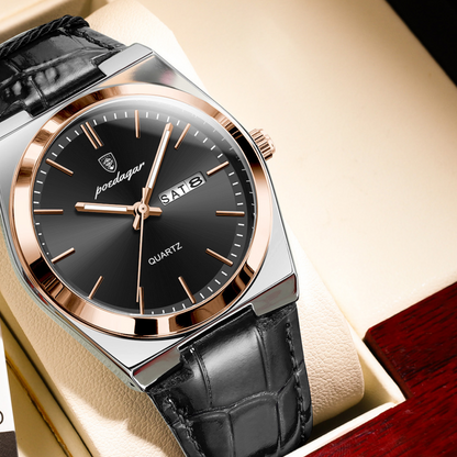 Reloj de cuarzo ultrafino para hombre