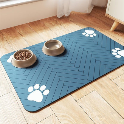 Alfombrilla de alimentación para mascotas suave