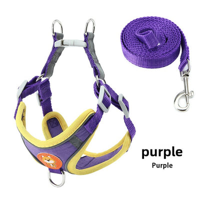 Adjustable Vest Style Dog Leash Harness