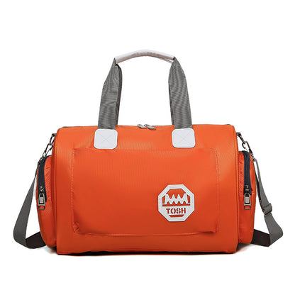 Bolsa de viaje impermeable de gran capacidad con compartimento para zapatos.