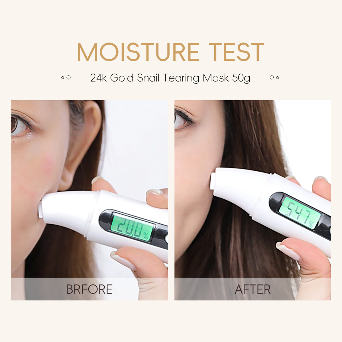 Mascarilla para puntos negros con laminas de oro