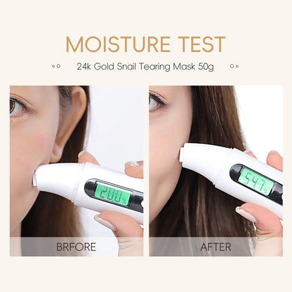 Mascarilla para puntos negros con laminas de oro