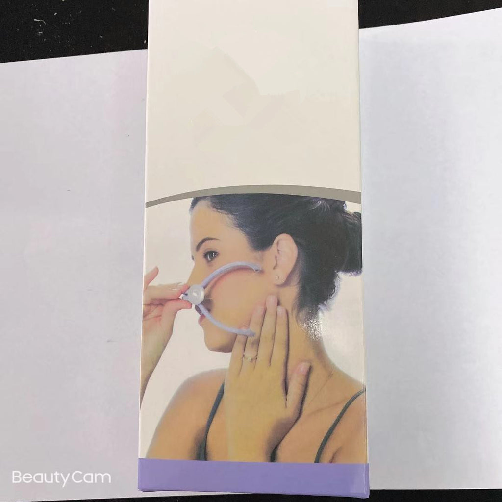 Dispositivo manual de depilación facial con hilo de algodón