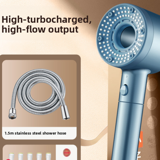 Cabezal de ducha turboalimentado