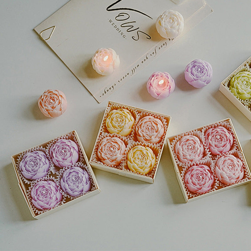 Set de regalo de velas aromáticas florales hechas a mano