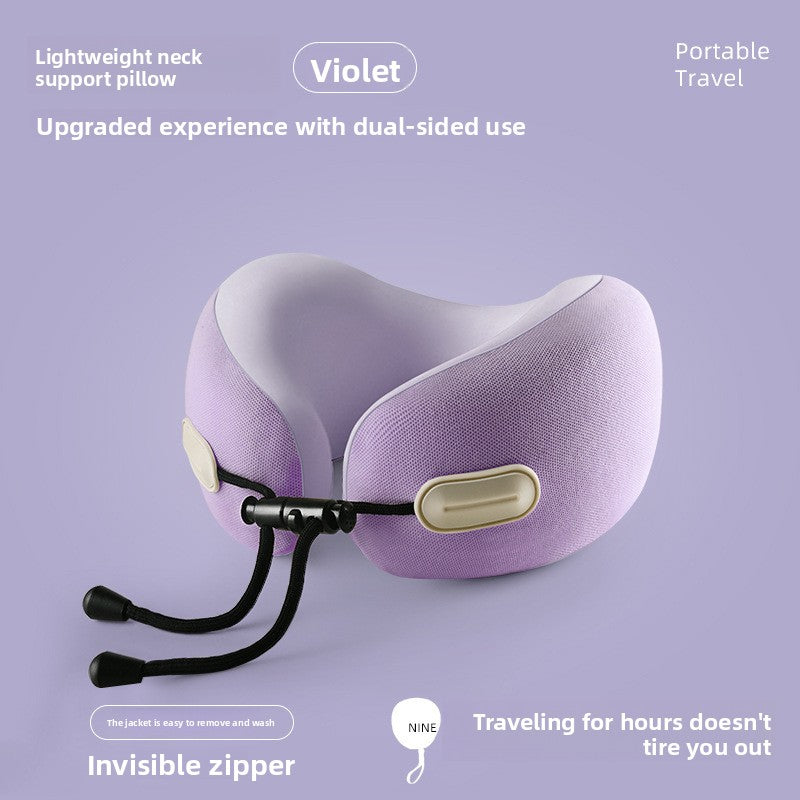 Almohada de viaje para el cuello en forma de U con espuma viscoelástica