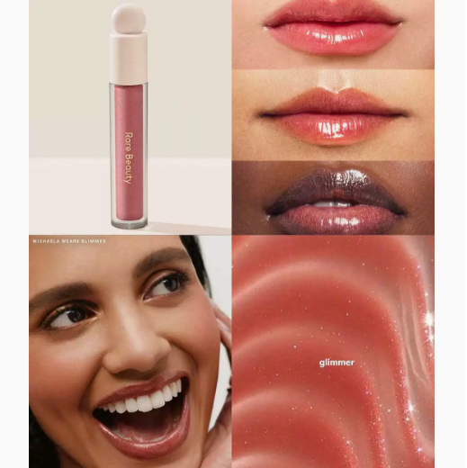 Brillo labial Rare Beauty Positive Light con destellos