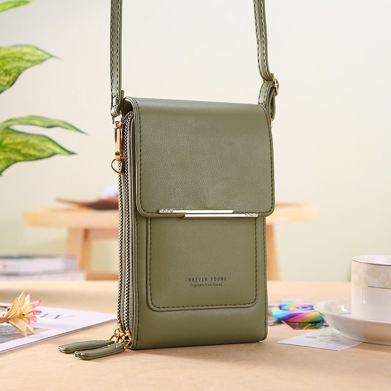 Bolso bandolera para teléfono con pantalla táctil