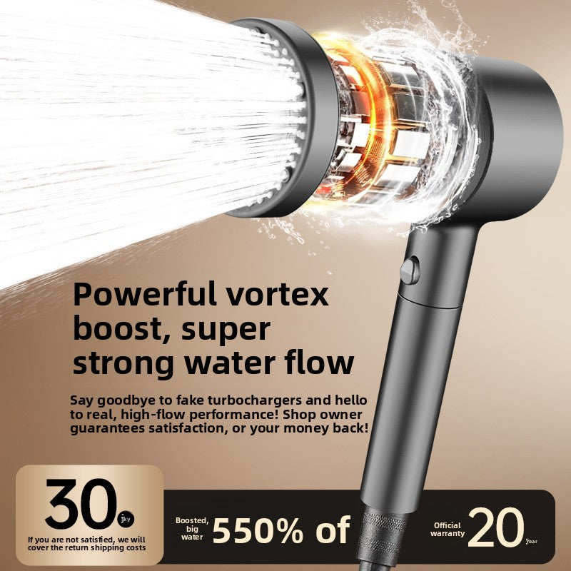 Cabezal de ducha turboalimentado