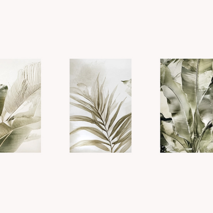Juego de 3 lienzos decorativos modernos con paisajes estilos nórdicos