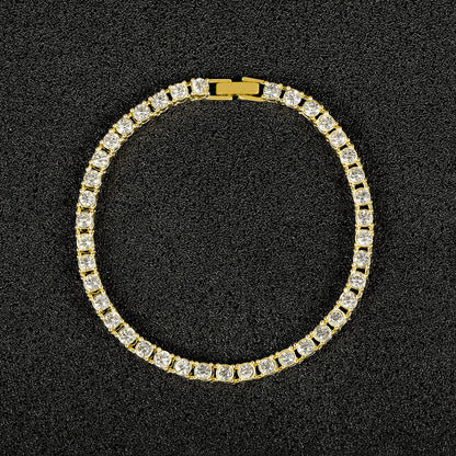 Collar de cadena con circonitas