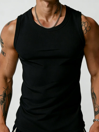 Camiseta sin mangas ajustada para hombre