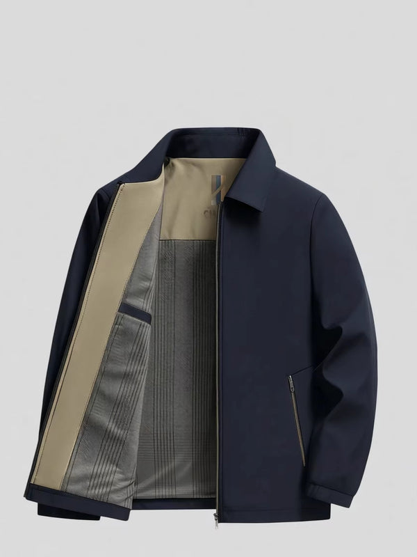 Chaqueta informal de hombre con bloques de color