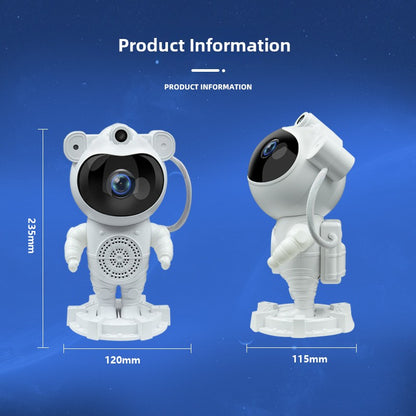 Lámpara de noche con proyección de estrellas de astronauta y control remoto.