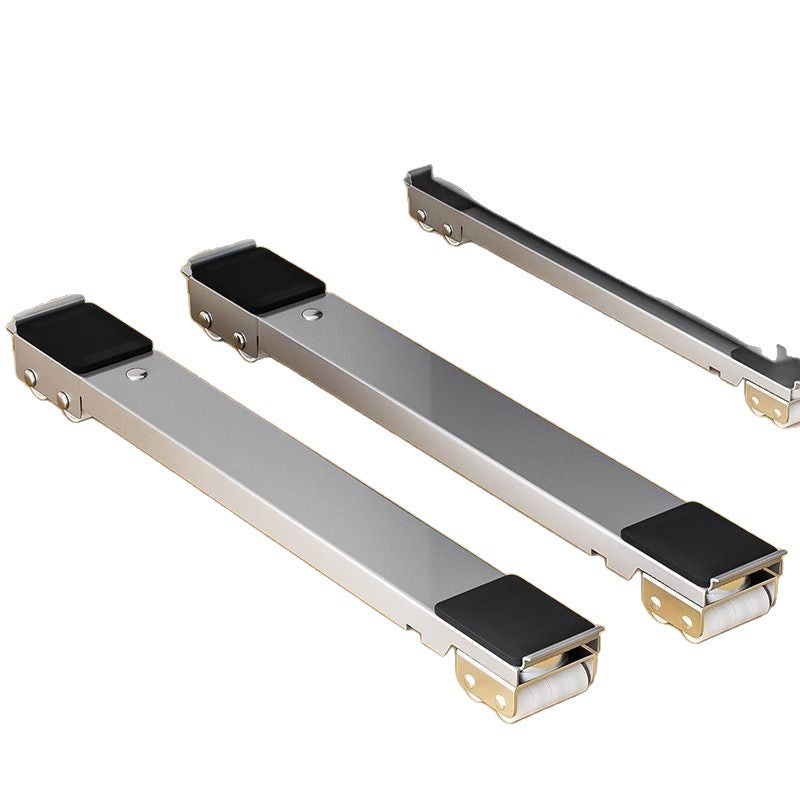 Base universal para electrodomesticos con soporte de ruedas ajustable.