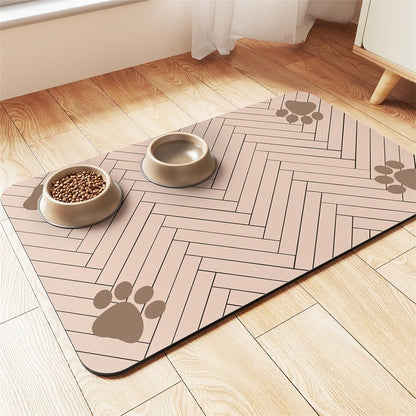Alfombrilla de alimentación para mascotas suave