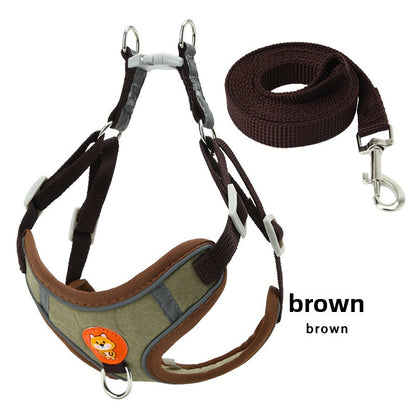 Adjustable Vest Style Dog Leash Harness
