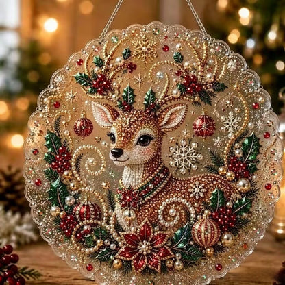 5D Diamond Painting Christmas Ornament