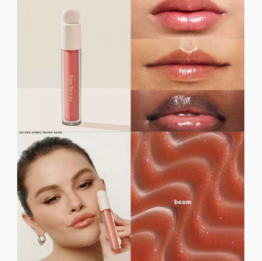 Brillo labial Rare Beauty Positive Light con destellos