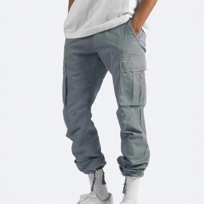 Pantalones cargo de hombre con cordón ajustable