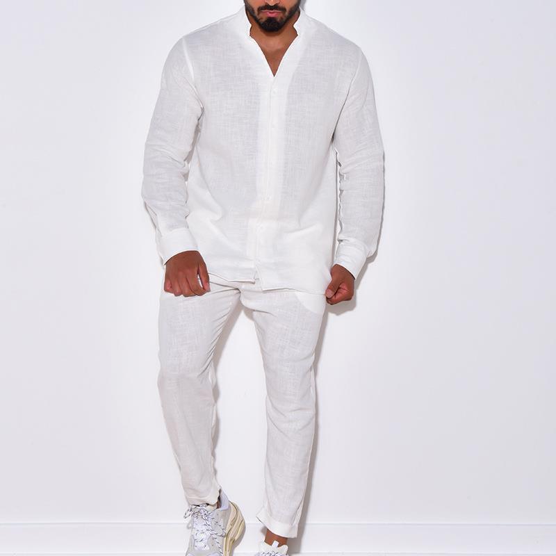 Conjunto de dos piezas de pants informal para caballero