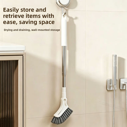 Cepillo retráctil ajustable para limpiar rincones del baño
