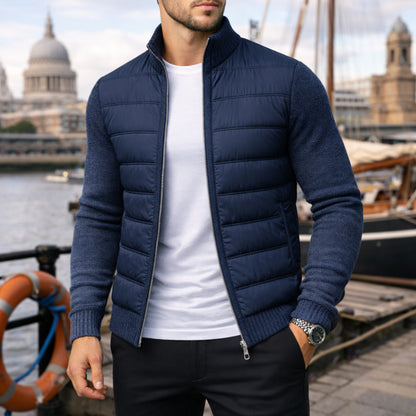 Chaqueta de hombre, abrigo de algodón de invierno