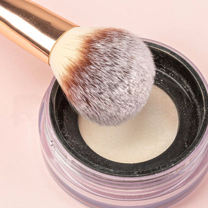Brocha para sombras de ojos y base de maquillaje
