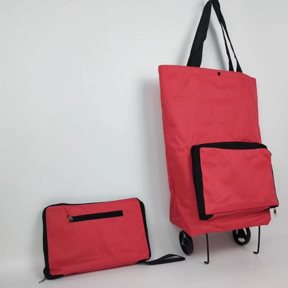 Carrito de compra telescópico plegable con ruedas