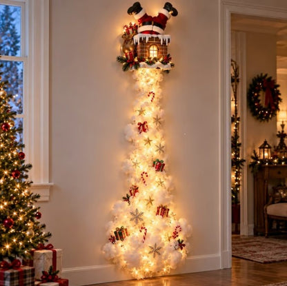 Lámpara de pared con diseño de rastro mágico navideño