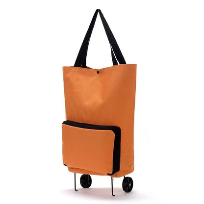 Carrito de compra telescópico plegable con ruedas
