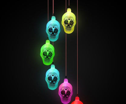 Guirnalda de luces decorativas de Halloween carga solar