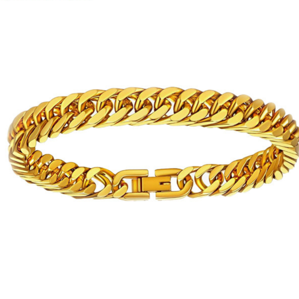 Brazalete de acero inoxidable para hombre
