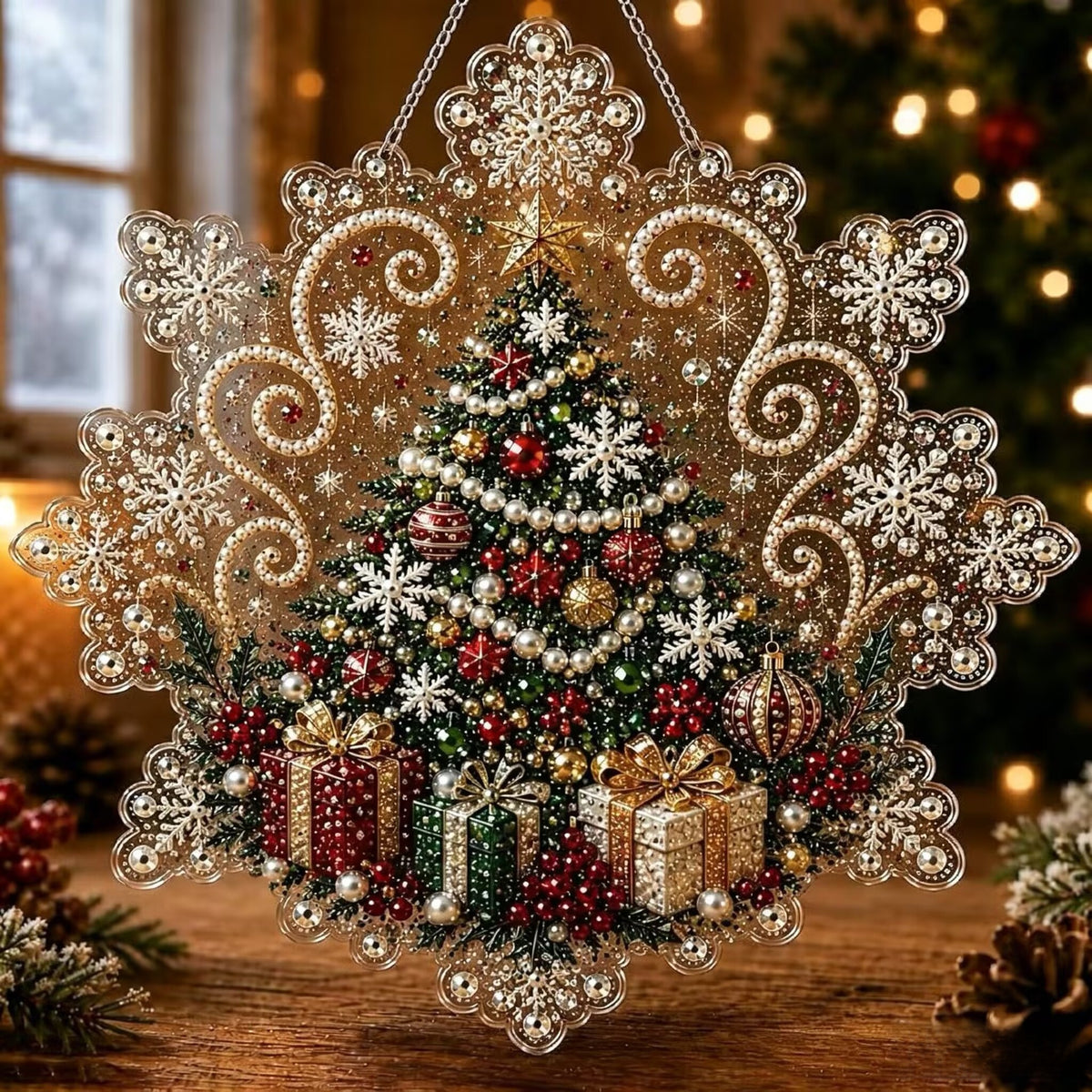 5D Diamond Painting Christmas Ornament